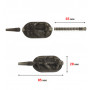 Кормушка флет-метод Fast Change Arc Flat S 28х85 мм 90 гр.