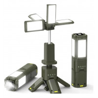 Фонарь –лампа с Power Bank 14000 mAh перезаряжаемый, водозащищённый IPX5, телескопический 6000 lm