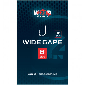 Карповый крючок W4C WIDE GAPE (вайд гейп) № 8