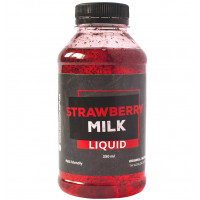 Ликвид для прикормки Strawberry Milk (клубника-молоко), 350 ml