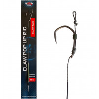 Готовый поводок в оплетке W4C с волосом CLAW POP UP hair rig, крючок CLAW № 6