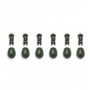 Быстросъемные бусины с коннектором World4Carp Quick Change Beads, 6 шт зеленый (green), S