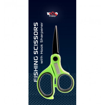 Рыболовные ножницы с точилкой для крючков W4C FISHING SCISSORS WITH HOOK SHARPENER