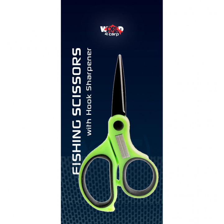 Рыболовные ножницы с точилкой для крючков W4C FISHING SCISSORS WITH HOOK SHARPENER