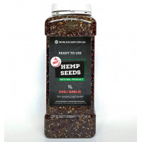 Конопля для рыбалки готовая Hemp seed Chili Garlic 1л