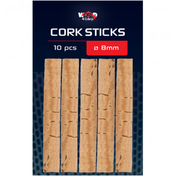 Корковые палочки для рыбалки W4C CORK STICKS Ø 8 мм, 10шт