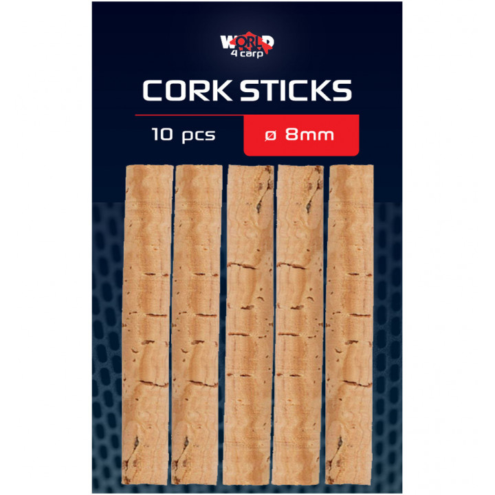 Корковые палочки для рыбалки W4C CORK STICKS Ø 8 мм, 10шт