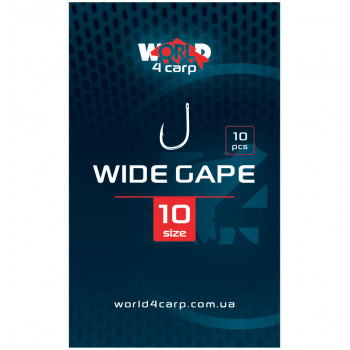 Карповый крючок W4C WIDE GAPE (вайд гейп) № 10