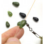 Быстросъемные бусины с коннектором World4Carp Quick Change Beads, 6 шт коричневый (brown), S