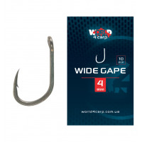 Карповый крючок W4C WIDE GAPE (вайд гейп) № 4