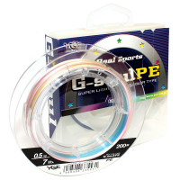 Шнур YGK G-soul 5 colors - 200m #0,6/8lb